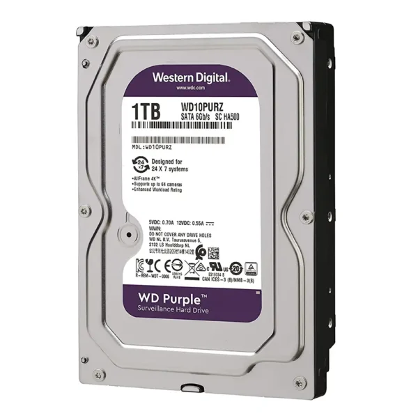 هارد دیسک 1TB اینترنال وسترن دیجیتال بنفش